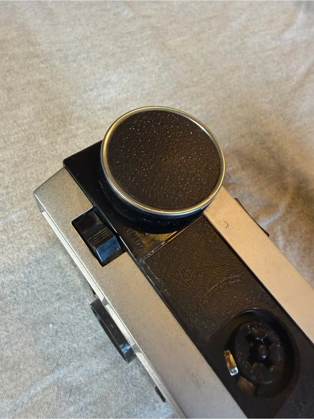 Kodak Instamatic 404 Camera in Silver and Black with Yellow Box